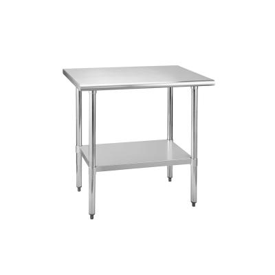 China Commercial kitchen Customizable Commercial Kitchen Equipment Furniture Kitchen Worktable Stainless Steel Work Table With Top Shelf for sale