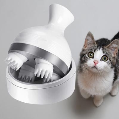 China IPX7 Cat Head Massager Smart Handy Automatic Silicone Waterproof Rechargeable Electric Scalp Machine for sale