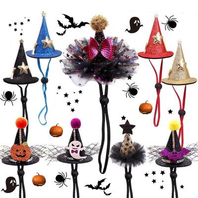 China Viable Wholesale Pet Novelty Pet Hat Funny Halloween Dog Hats for sale