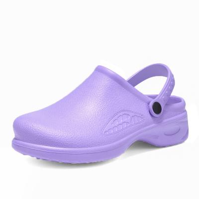 China Lightweight Wholesale Eastic High Shock Absorption Baotou Shoes Breathable Non-slip Eva Kitchen Chef Shoes for sale