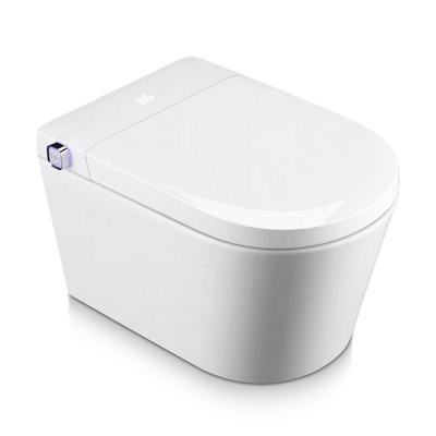 China Double-Flow Modern Direct-Flow Cistern Concealed Wall Mounted Smart Toilet With Remote Control For Bathroom WC Smart Toilet for sale