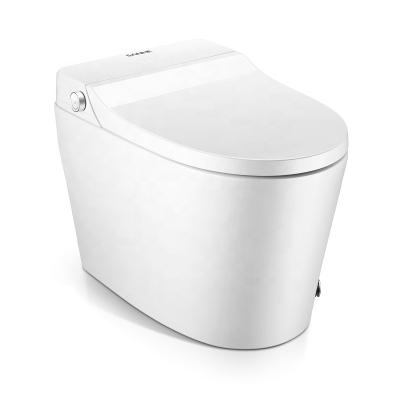 China Modern WC Sanitary Intelligent Automatic Smart Ceramic Toilet Bowl Toiletries Double-Stream Bathroom Smart Toilet for sale