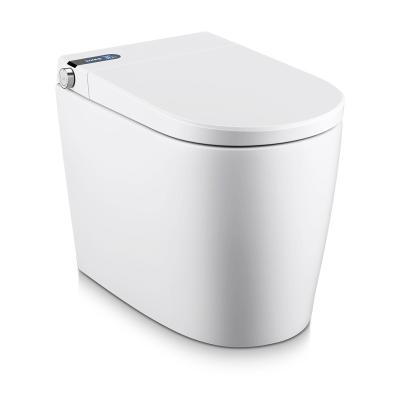 China Dual-Flush Wholesale Bathroom Automatic commode Inodoros Wc Toilet Bowl Auto Water Closet Smart Ceramic Toilet for sale