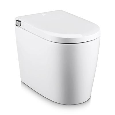 China Double-flow Modern Hotel Bathroom Automatic Ceramic Flip Intelligence Electric Toilet Multifunctional One Piece Smart Toilet for sale