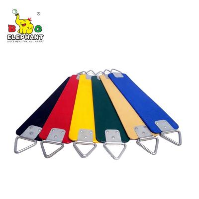 China Leisure Occasion Gently Plastic Multicolor Swing Seat Belt With Triangle Attachment Ring for sale