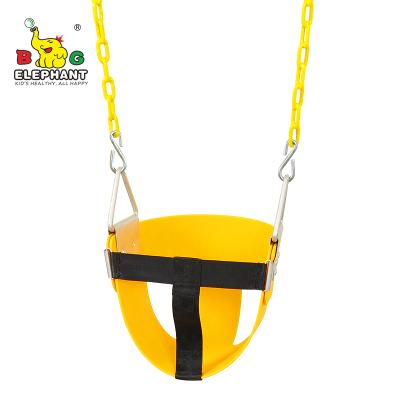 China Safe& Strong Swing Seat For Baby EVA Plastic Infant Half Bucket Swing With Chains for sale