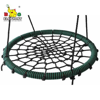 China Safe& strong swing seat for baby factory price kids round rope multicolor net swing for kids for sale