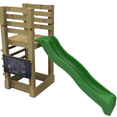 China Large Outdoor Play Elephant Play Outdoor Play Set Kids Slide With Wooden Climber for sale