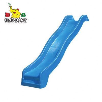 China Big Long Wooden Playground Plastic Water Wave Kids Slide For Kids for sale