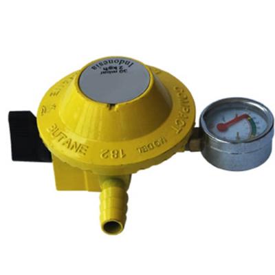 China General Manufacturer Selling ISO Approved Customized Zinc 28mbar LPG Low Pressure Gas Regulator With Gauge for sale