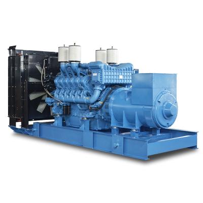 China Germany MTU brand use 480kw heavy duty diesel generator set with 12V1600G10F 600kva WT-MU480GF power station for sale