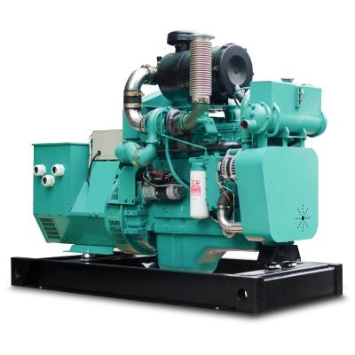 China 50hz 60kw marine diesel generator set with 6BT5.9-GGM83 original engine WT-60GF for sale