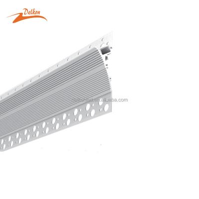 China Decorations 88*24mm LED Strip Light Diffuser Plaster Aluminum LED Profile Channel Wall No Need To Open Hole For Architectural for sale