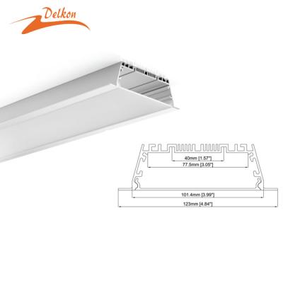 China Aluminum Profile LED Aluminum Channel Decorations 123*35mm Aluminum LED Strip LED Profile For Ceiling for sale