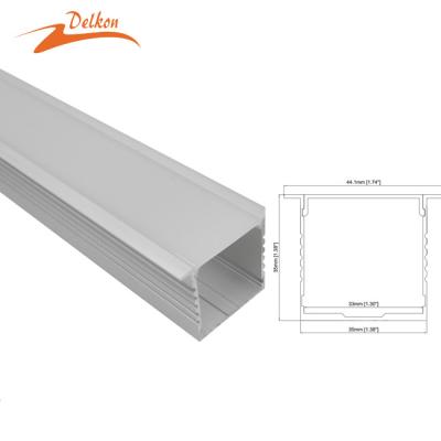 China Decorations 44*35mm Aluminum LED Profile Housing 35mm Ceiling Recessed LED Profile for sale