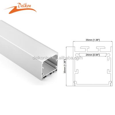 China Linkable Decorations 3535 Seater Office Mall Suspended Linear Light LED Profile Housing for sale