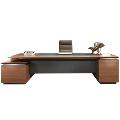 China Melamine Expandable Modern Commercial Office President Manager Desk Executive Office Desk for sale