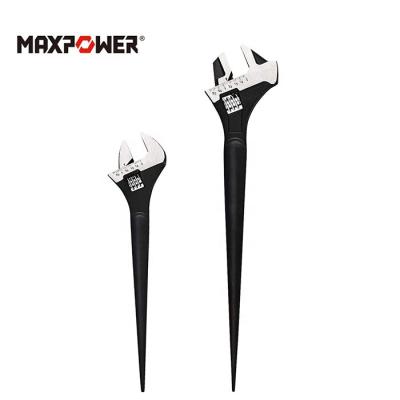 China MAXPOWER Open End 12 Inch 6 Inch Reversible Jaw Adjustable Wrench 2PCs Adjustable Weed Wrench à venda