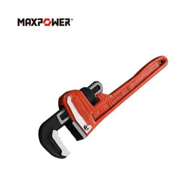 China Cast Iron 8 Inch Adjustable Wrench Super Heavy Duty Industrial Grade Pipe Wrench à venda