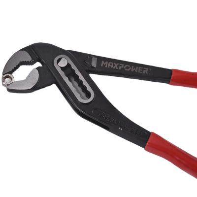 China Maxpower Brand 10Inch Carbon Steel Water Pump Forging Steel Slip Type Mini Slip Joint Pliers D4 Hand Tools for sale