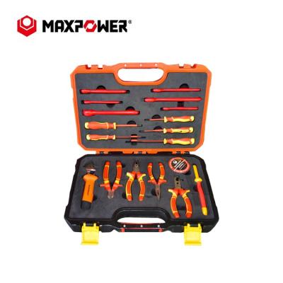 China CE60900 Maxpower Brand VDE 19PCS High Quality 1000v Insulated Electrical Power Maintenance Tool Kit for sale