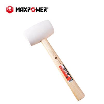 China Cover Hammer Maxpower Brand Rubber Mallet Handle Wood Hammer for sale