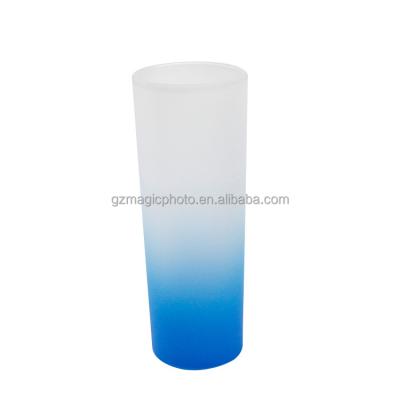 China Personalized Shot Glass 3oz Sublimation Gradient Color Printable Shot Glass for sale