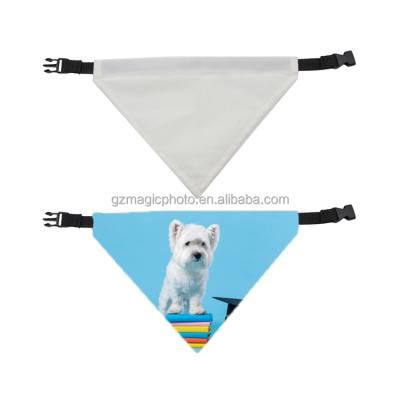 China Personalized Adjustable Printable Sublimation Polyester Dog Scarf for sale