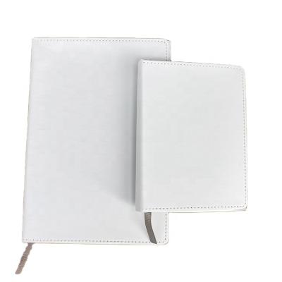 China Promotion full cover side of A6 notebook high quality custom leather sublimation printing plain paper diary for sale