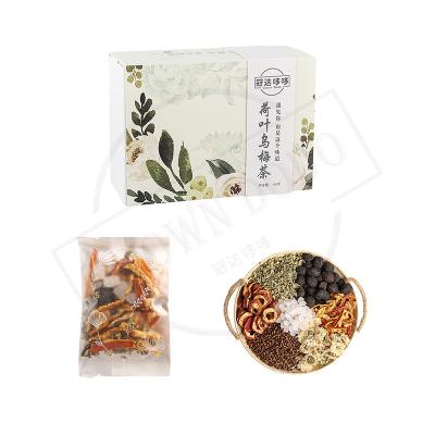 China Lotus Leaf and Fruit Tea in Plum Bags Scented Tea Clearing Wet Detox and Benefit Water Detumescence for Healthy for sale