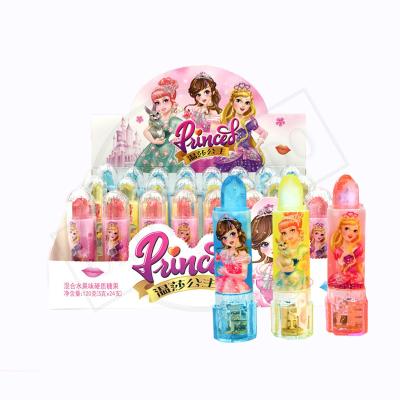 China Natural Turning Candy Children's Lipstick Princess Windsor Sugar Free Lipstick-Mixed Fruit Flavored Hard Candy for sale