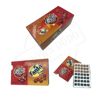 China Cola Sweet Fanta Candy Mini Chewing Gum Chewing Bun Bubble Gum For Kids Adult Colorful Fruity Flavored Chewing Gum PHY-CG5401 for sale