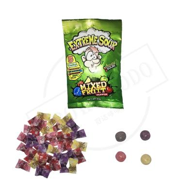 China Normal Extreme sour hard candy individual package mix fruit acid flavor high quality confectionery from professional manufacturer OEM for sale