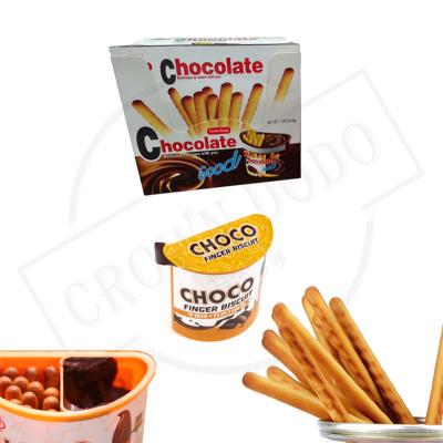 China High Quality Low-CARB Finger Cookie Cup As A Gift Packing With Crispy Chocolate Flavor Cookie Box For Huge Demand Cookies Export for sale