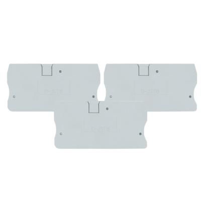 China Wire Connecting D-ST 6 Din Rail Terminal Block Accessories End Cap for sale