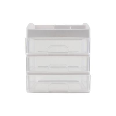 China New Design Modern Multi Function Large Size Plastic Drawer Box Cabinet Storage Box Makeup Desk Lipstick Organizer for sale