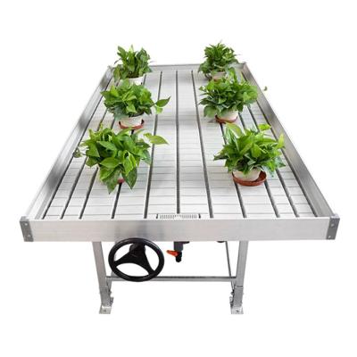 China Farms Hot Selling Commercial Rolling Bench Elevate Table Greenhouse Ebb and Flow Table for sale