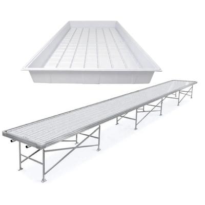 China Durable and easy to clean agriculture planting active flood ebb and drain trays hydroponics system trays flood table for monotropa uniflora for sale