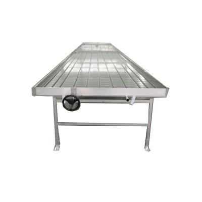 China Agriculture Planting Hydroponic Flood Tables and Trays Dip and Flow Rolling Bench and Runoff Drain Table for sale