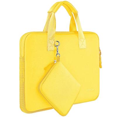 China Small bag with hand strap fashion new15.6 inch nylon waterproof laptop bag daily laptop sleeve with handle accessory bag for sale