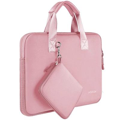 China Fasion Laptop Sleeve 13 13.3 13.5 Inch Case , Elastic Water Repellent Neoprene Notebooks Handbag With Handle And Small Case for sale