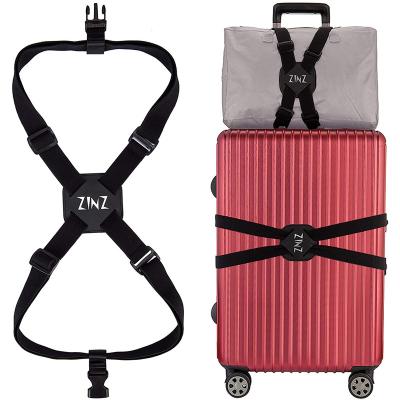 China Durable and Soft Luggage Strap, ZINZ Adjustable High Elastic Suitcase Belt Bag Bungees with Buckles and More Applications for sale