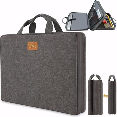 China 180 Degree TSA Friendly Function Slim And Expandable Sleeve Water Resistant Laptop Bag TSA Durable 15 15.6 16 Inch Laptop Carrying Case for sale