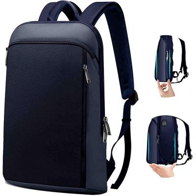 China 15.6 Inch Slim Expandable Laptop Backpack Anti Theft Anti Theft Business Backpack With USB Travel Charging Left Durable Backpack for sale