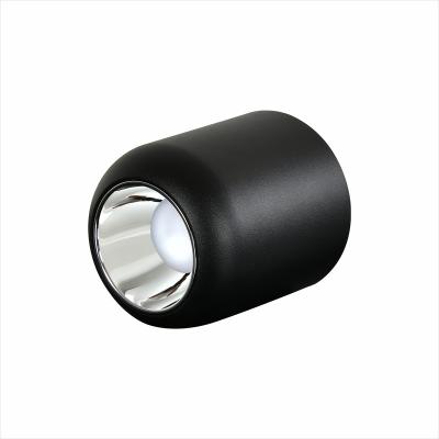 China Modern Matte Black Mounted Cool White Gold 8W 85-265V Nature White Surface Mounted Round COB Led Downlight for sale