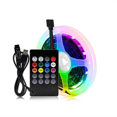 China Decoration Atmosphere Lighting New Arrival Trending Customized Red Blue Green Smart Strips Usb Rgb Led Lights Remote Controller Lighting Colors Etc. 16IR for sale