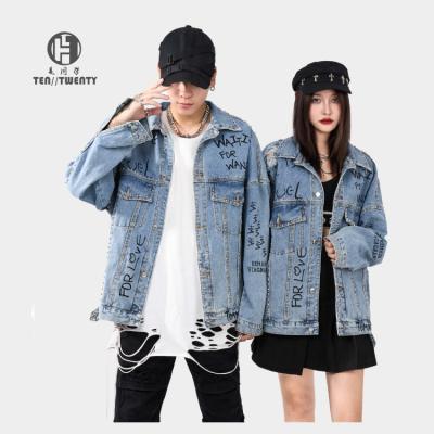 China Wholesale Custom Viable Jean Coat Mens Denim Jacket Unisex For Spring for sale