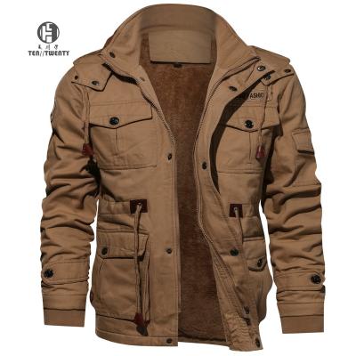 China 2021 High Quality Military Jacket Winter Fleece Pilot Jackets QUICK DRY Warm To Thicken Outerwear Plus Size Jacket for sale