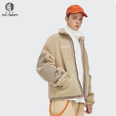 China Custom Logo Breathable Fur Winter Fleece Coat Men Women Warm Jacket Male Plus Size Loose StreetWear For Man for sale