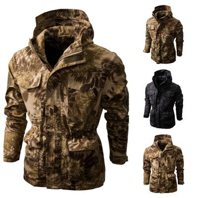 China QUICK DRY in common goods waterproof hooded men's jacket woodland camouflage jacket military uniform for sale